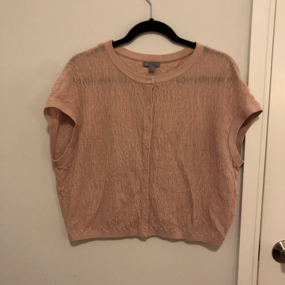 COS Blush Pink Cropped Blouse